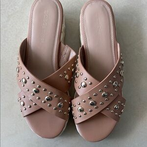 BCBGeneration Studded Brown Sandals